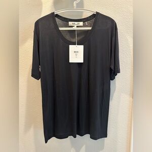 Diane Von Furstenberg Black Short Sleeve Tee